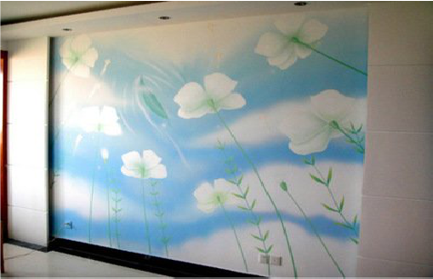 马关画墙绘怎么画好白云的蓬松感？