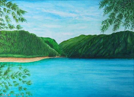 马关在墙绘中，如何绘画绿水青山？