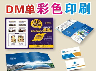 马关单页印刷，色彩搭配简单。